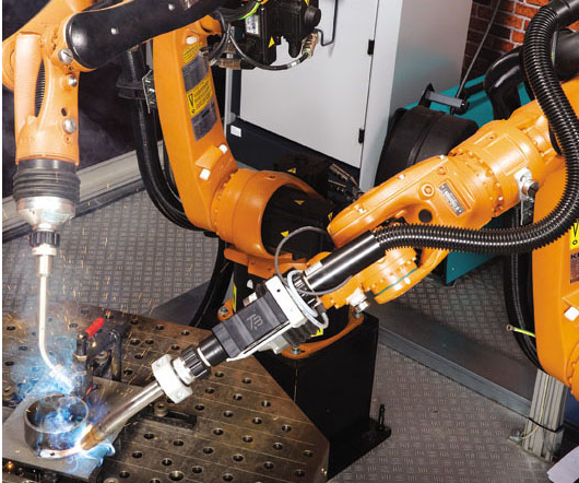 非标自动化设备,双工位机器人焊接,工业机器人